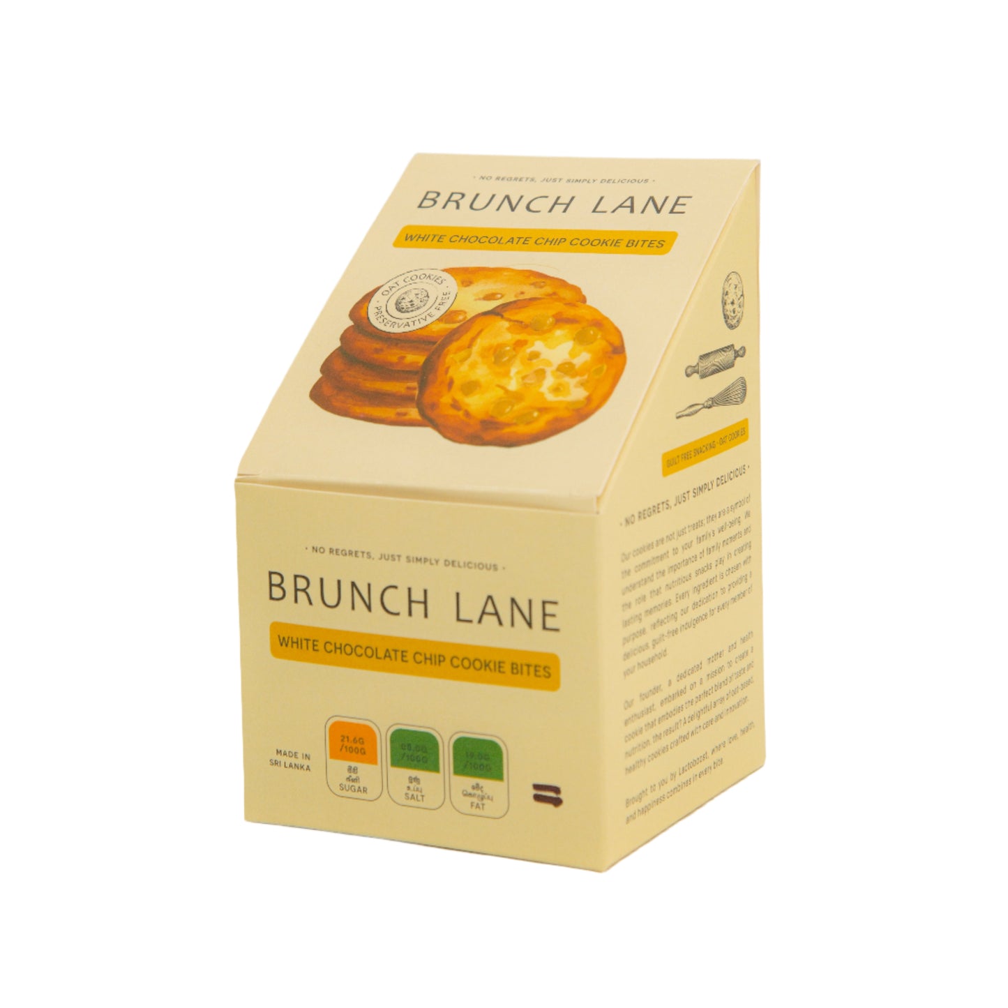 BRUNCH LANE WHITE CHOCOLATE CHIP COOKIE BITES